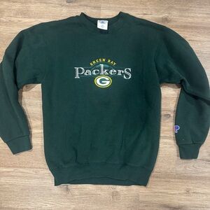 Pro Player Green Bay Packers Dark Green Crewneck Sweater